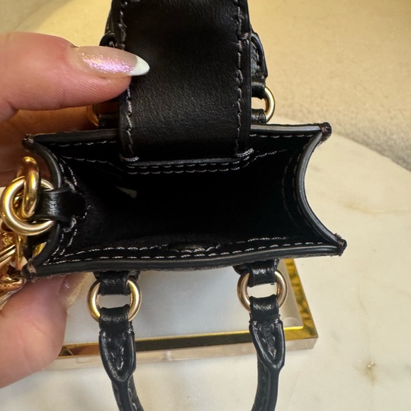 Coach Black Mini Tote Bag Charm NWT, box & dusty - Picture 5 of 5